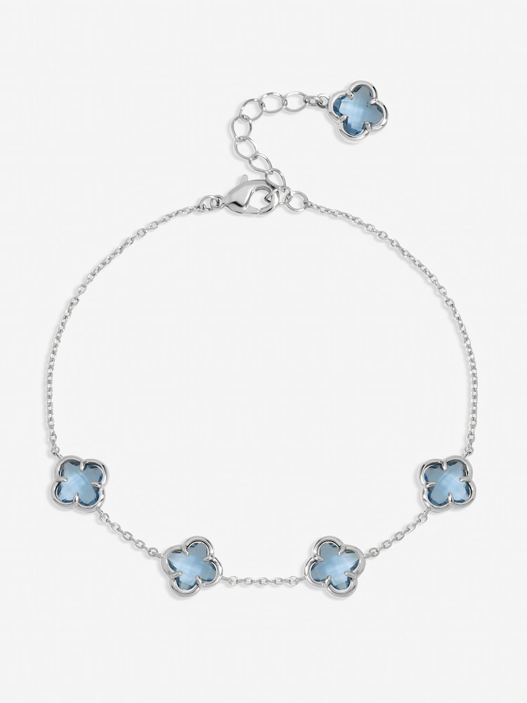 Inicio Light Sapphire Clover Bracelet Gift Bracelets - Slika 1 od 1