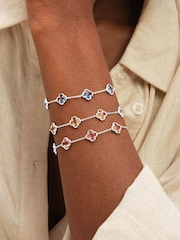 Inicio Light Sapphire Clover Bracelet Gift Bracelets - Imagen 3 de 3