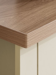 Birlea Cream Highgate 3 Door 2 Drawer Sideboard - Image 4 of 5