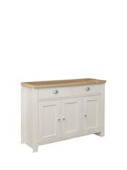 Birlea Cream Highgate 3 Door 2 Drawer Sideboard - Image 5 of 5
