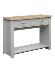 Birlea Grey Highgate 2 Drawer Console Table - Image 5 of 5
