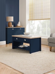 Birlea Navy Blue Highgate 2 Drawer Coffee Table - Image 1 of 5