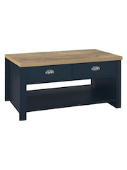 Birlea Navy Blue Highgate 2 Drawer Coffee Table - Image 5 of 5