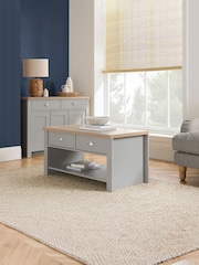 Birlea Grey Highgate 2 Drawer Coffee Table - Image 1 of 4