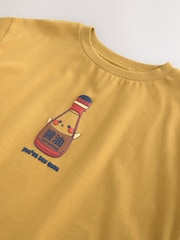 Ochre Soy Oversized Graphic Print T-Shirt (3-16yrs) - Image 8 of 8