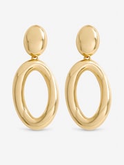 Mood Gold Tone Polished Open Drop Earrings - Image 1 of 3