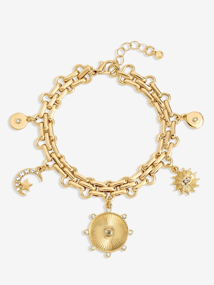 Mood Gold Tone Celestial Charm Bracelet - Image 1 of 1