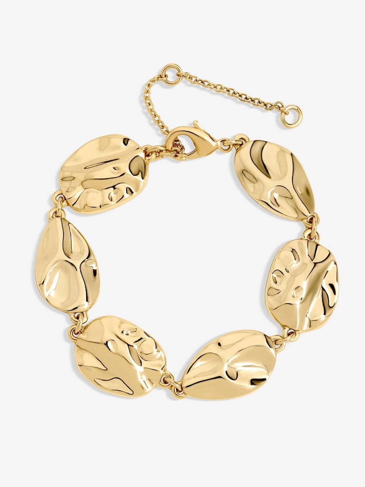 Mood Gold Tone Polished Molten Bracelet - Image 1 of 1