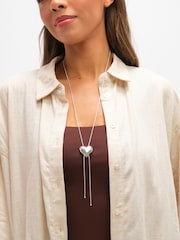 Mood Polished Heart Slider Necklace - Imagen 2 de 3