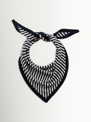 黑色條紋 - TBCo Merino Triangle Scarf - 圖片 1，共 1