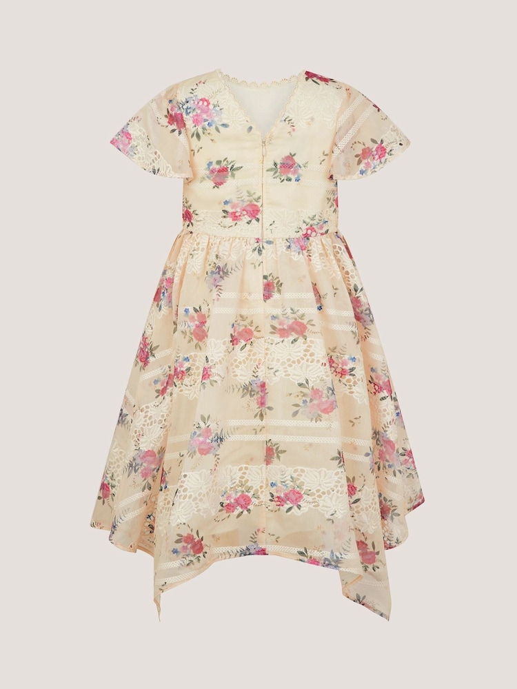 Monsoon Tayla Floral Print Broderie Dress - Imaginea 2 din 4 Monsoon Tayla Floral Print Broderie Dress - Imaginea 2 din 4