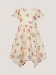 Monsoon Tayla Floral Print Broderie Dress - Imaginea 3 din 4