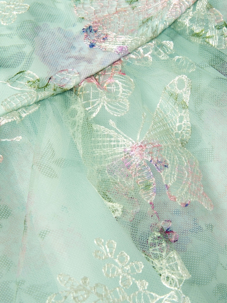 Monsoon Joanna Butterfly Print Party Dress - Imaginea 4 din 4