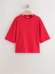 Grey/White/Red Boxy Short Sleeve T-Shirt 3 Pack - Image 4 of 6