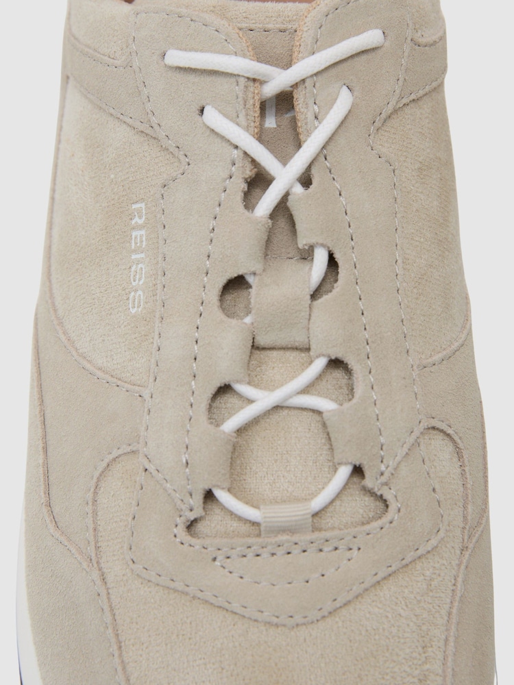 Reiss Light Stone Grant Bonded-Leather Lightweight Runner Trainers - Image 6 of 6 Reiss Light Stone Grant Bonded-Leather Lightweight Runner Trainers - Image 6 of 6