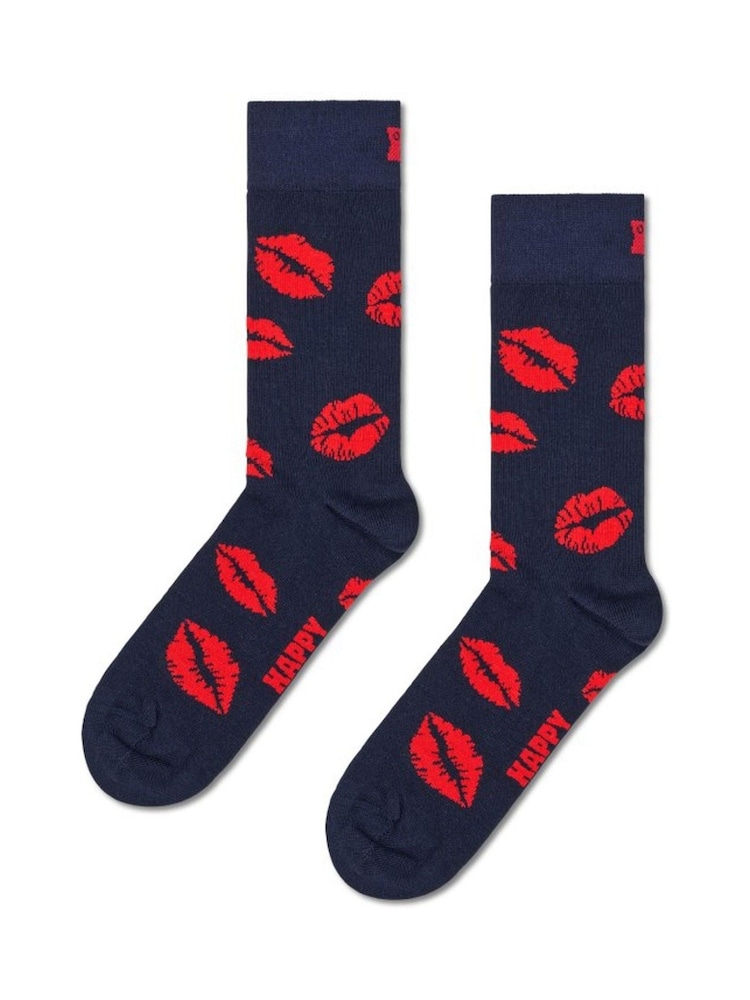 Happy Socks Blue Valentines Socks 2-Pack Gift Set - Image 1 of 5 Happy Socks Blue Valentines Socks 2-Pack Gift Set - Image 1 of 5