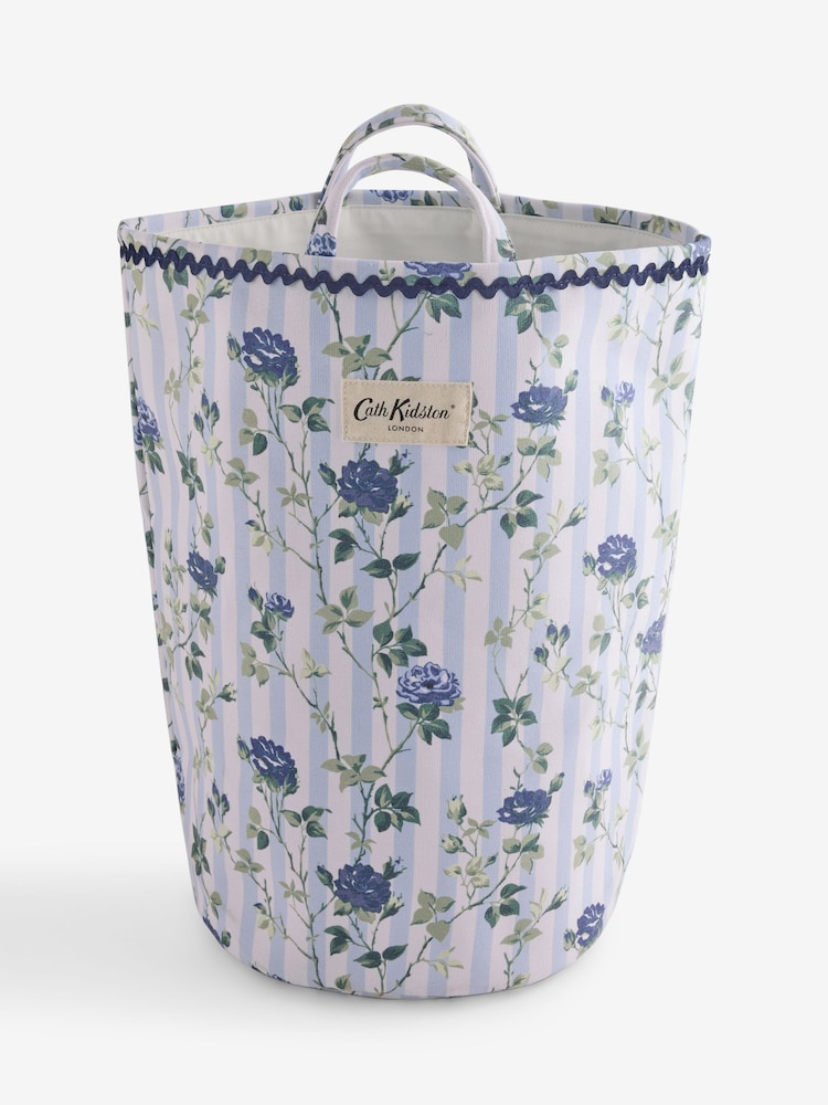 Cath Kidston Blue Climbing Rose Laundry Bag - Image 1 of 1 Cath Kidston Blue Climbing Rose Laundry Bag - Image 1 of 1