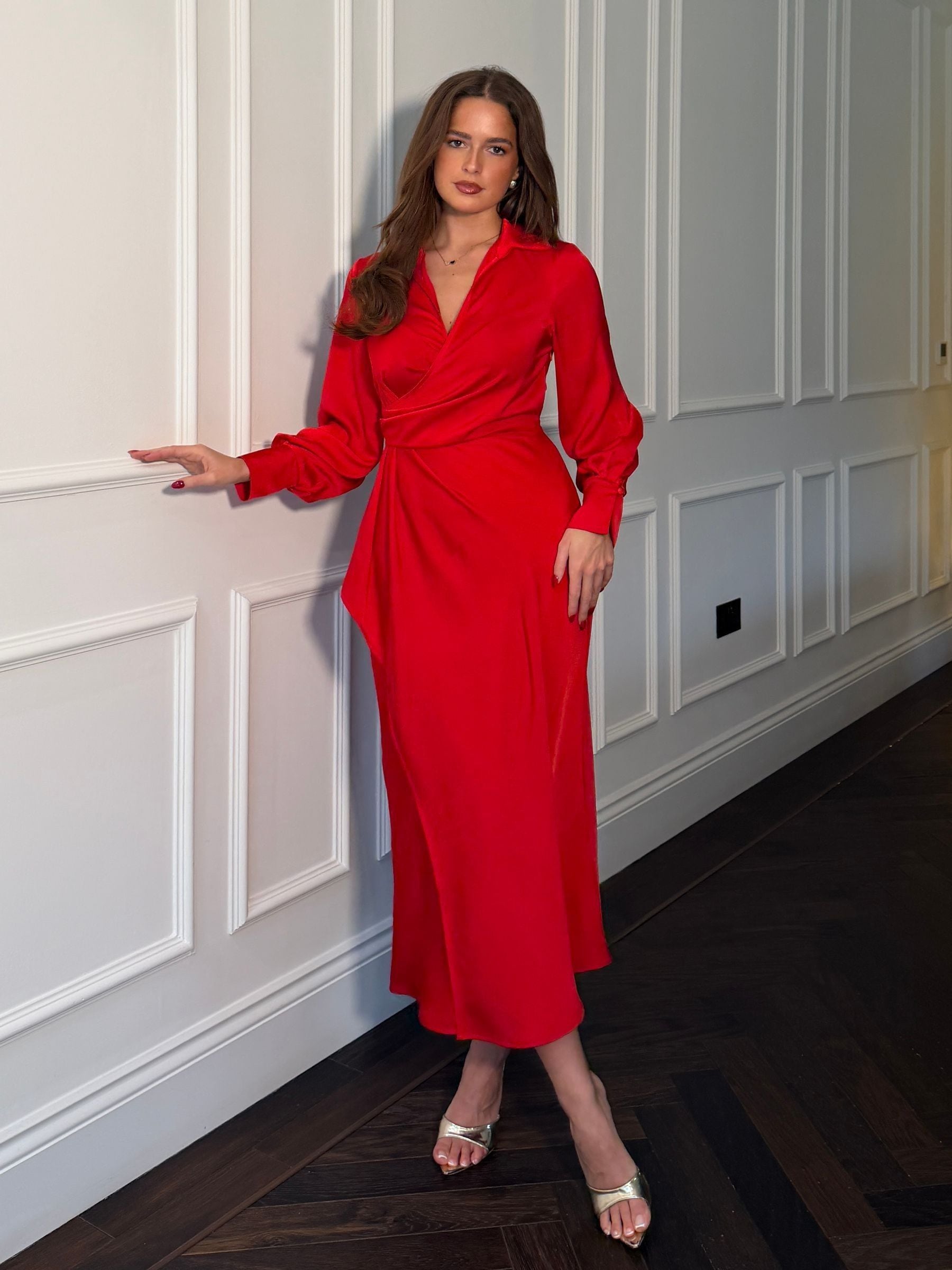 chinese dress ladies Alana Merino Wool Wrap Dress main image 1