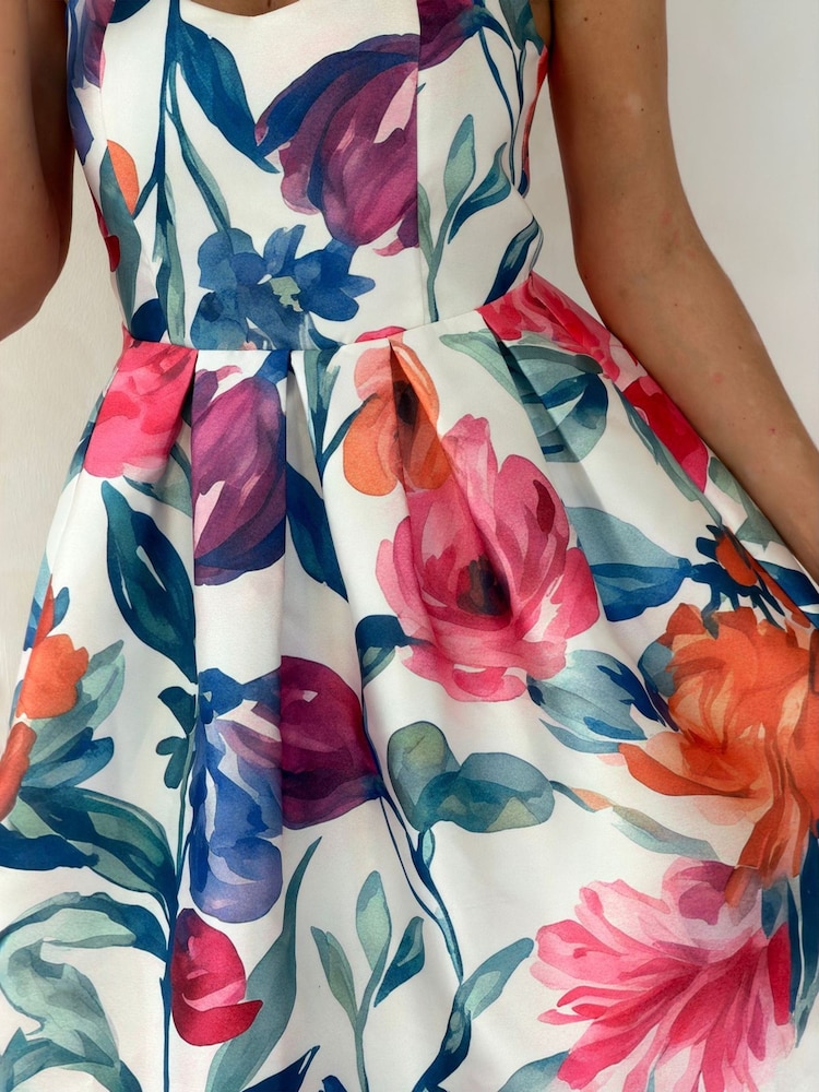 Girl In Mind Raisa Strappy Sweetheart Neck Midi Dress - Imagen 5 de 5