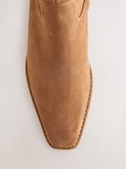 Tan Brown Forever Comfort® Ankle Western Boots - Image 3 of 5