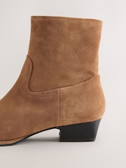 Tan Brown Forever Comfort® Ankle Western Boots - Image 4 of 5