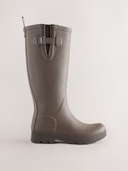 Chocolate Brown Chunky Knee High Wellies - Image 1 of 5