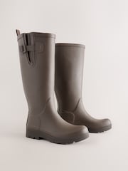 Chocolate Brown Chunky Knee High Wellies - Image 2 of 5