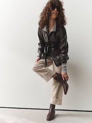 Chocolate Brown Forever Comfort® Ankle Western Boots - Image 4 of 10