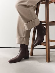 Chocolate Brown Forever Comfort® Ankle Western Boots - Image 5 of 10