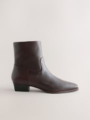 Chocolate Brown Forever Comfort® Ankle Western Boots - Image 6 of 10