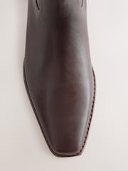 Chocolate Brown Forever Comfort® Ankle Western Boots - Image 8 of 10