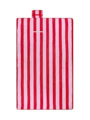 Wylder Pink Birdie Stripe Water Resistant Outdoor Picnic Blanket - Image 5 of 5