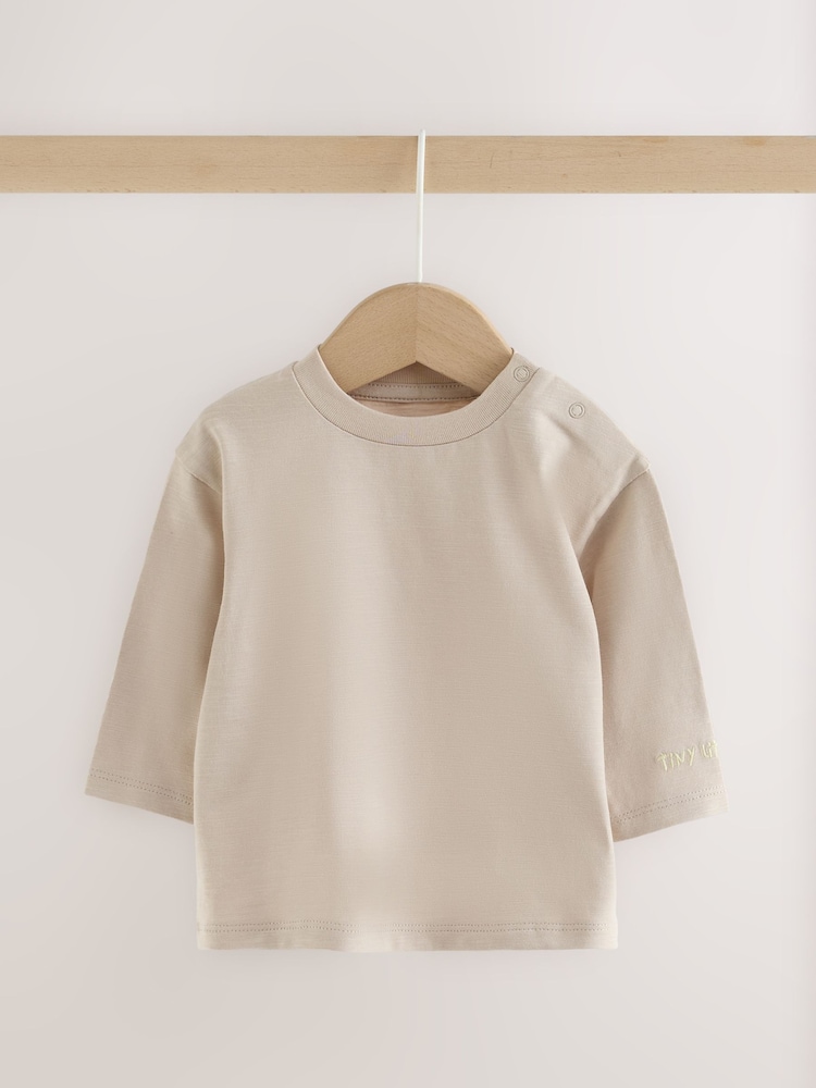 Grey Baby Long Sleeve T-Shirts 4 Pack (0mths-2yrs) - Image 2 of 10 Grey Baby Long Sleeve T-Shirts 4 Pack (0mths-2yrs) - Image 2 of 10