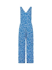 PixieGirl Petite Blue Rope Print Wide Leg Jumpsuit - Image 5 of 5