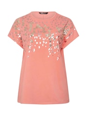 Yours Curve Orange Animal Embellished Top - Image 5 of 5