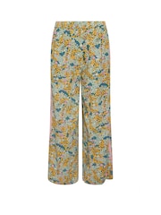 PixieGirl Petite Green Ditsy Wide Leg Side Stripe Trousers - Image 6 of 6