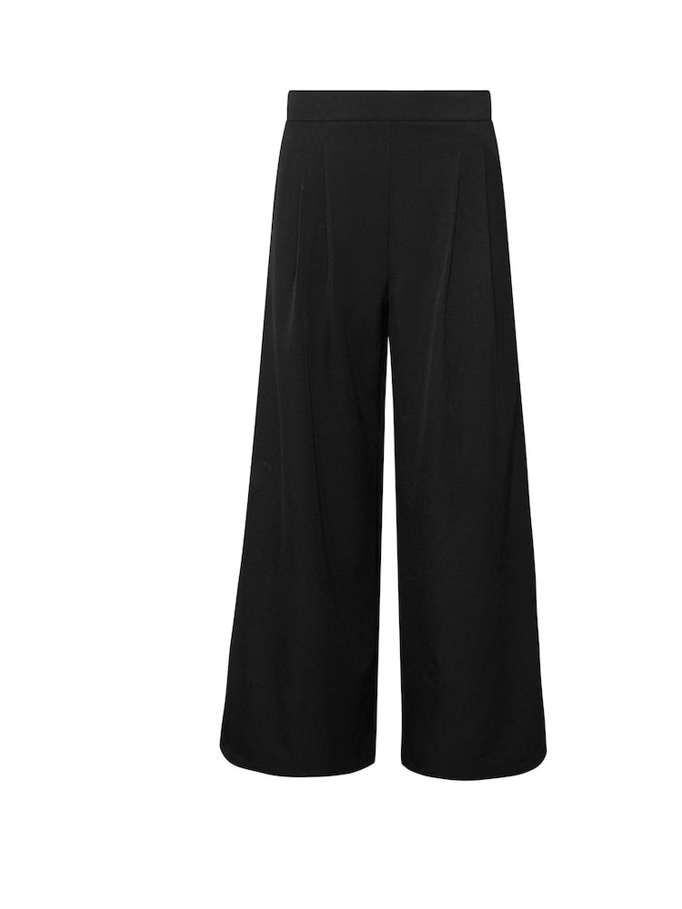 بنطلون بلازو أمامي مطوي من PixieGirl Petite - صورة 5 من 5