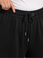 Yours Curve Black Wide Leg Joggers - Image 4 of 5