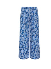 PixieGirl Petite Blue Rope Print Palazzo Trousers - Image 5 of 5