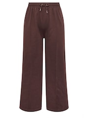 Yours Curve Brown Wide Leg Joggers - Image 6 of 6