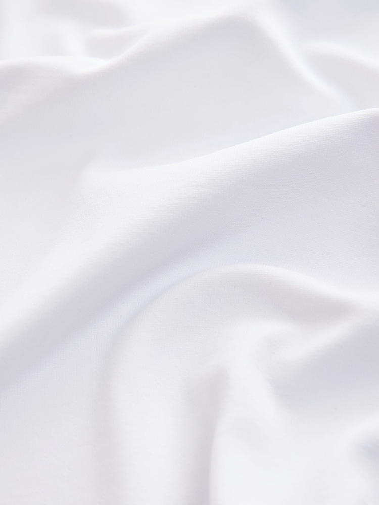 Blanc à logo - T-shirt doux au toucher à Manches courtes et Col rond - Image 8 de 8