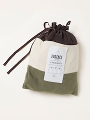 FatFace 3 Pack Khaki/Natural/Brown Long Sleeve Henley T-Shirt - Image 7 of 7