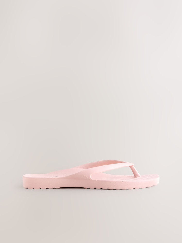 Blush Pink Standard Fit Flexi Comfort Flip Flops - Image 2 of 5 Blush Pink Standard Fit Flexi Comfort Flip Flops - Image 2 of 5