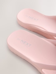 Blush Pink Standard Fit Flexi Comfort Flip Flops - Image 4 of 5