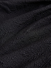 Black Textured Ruched Side Tummy Shaping Control Swimsuit - Image 4 of 6