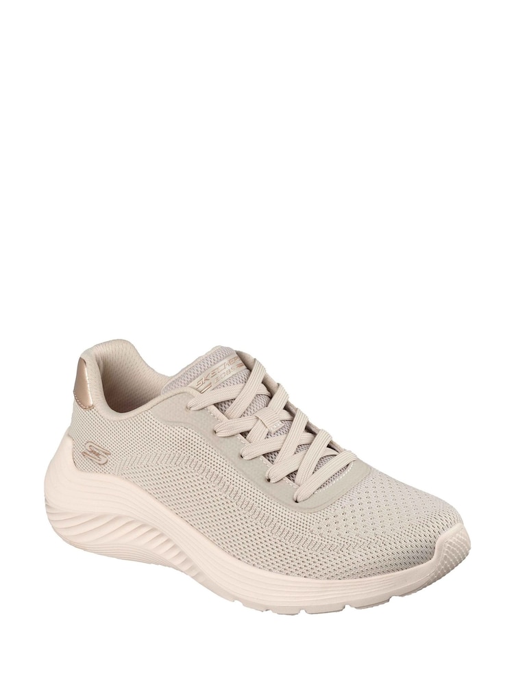 Skechers White Bobs Squad Waves Current Look Trainers - Image 1 of 4 Skechers White Bobs Squad Waves Current Look Trainers - Image 1 of 4