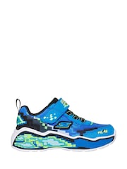 Skechers Blue Mega Scene Trainers - Image 1 of 4