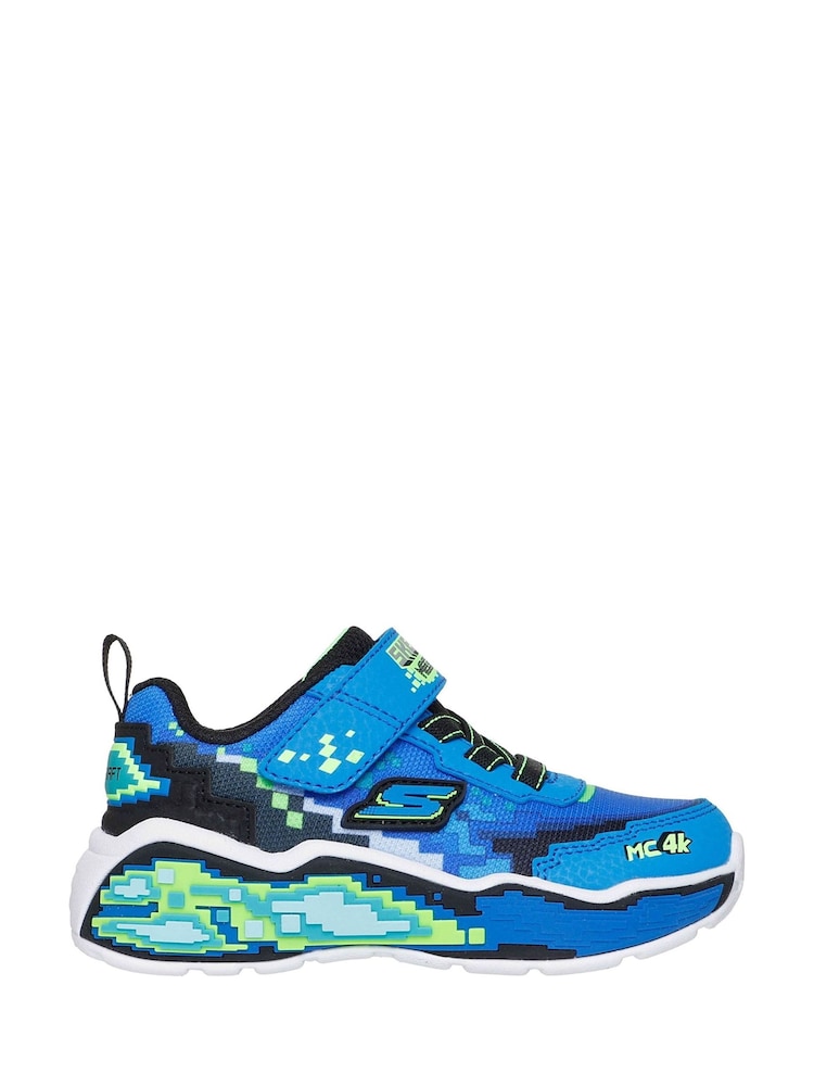 Skechers Blue Mega Scene Trainers - Image 1 of 4 Skechers Blue Mega Scene Trainers - Image 1 of 4