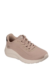 Skechers Brown Bobs Squad Waves Current Look Trainers - Image 1 of 4
