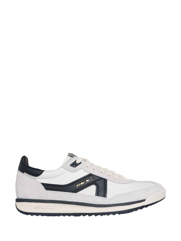 Skechers White Court & Classics 92 Spective Trainers - Image 1 of 4
